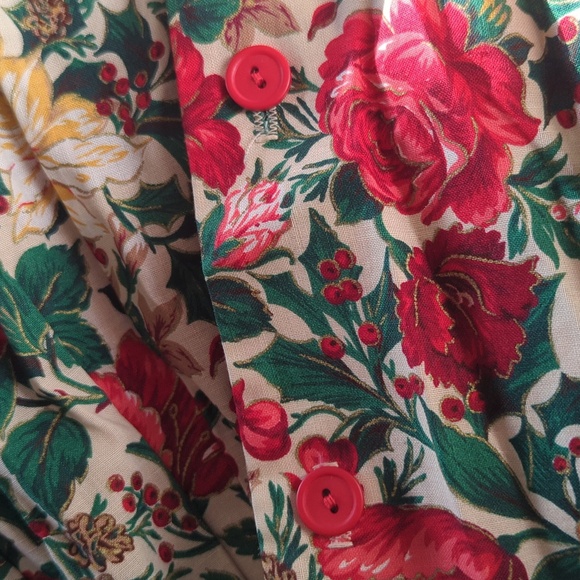 Christmas jumper, buttons up one side as shown size 20 WP, 40" length - Picture 3 of 3